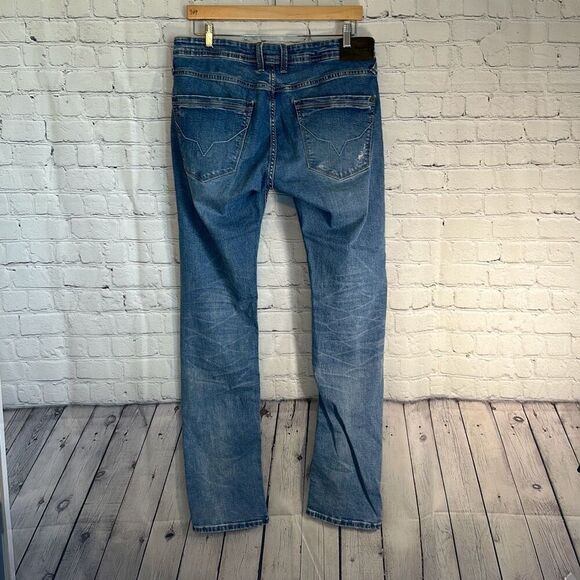PEPE Jeans London Mens Wiser Wash Spencer Vapor Jeans Denim size 32/33 - Picture 8 of 13